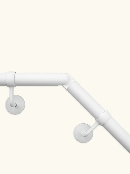 Edstone Matt White Indoor Adjustable Elbow 40mm - For rises and turns