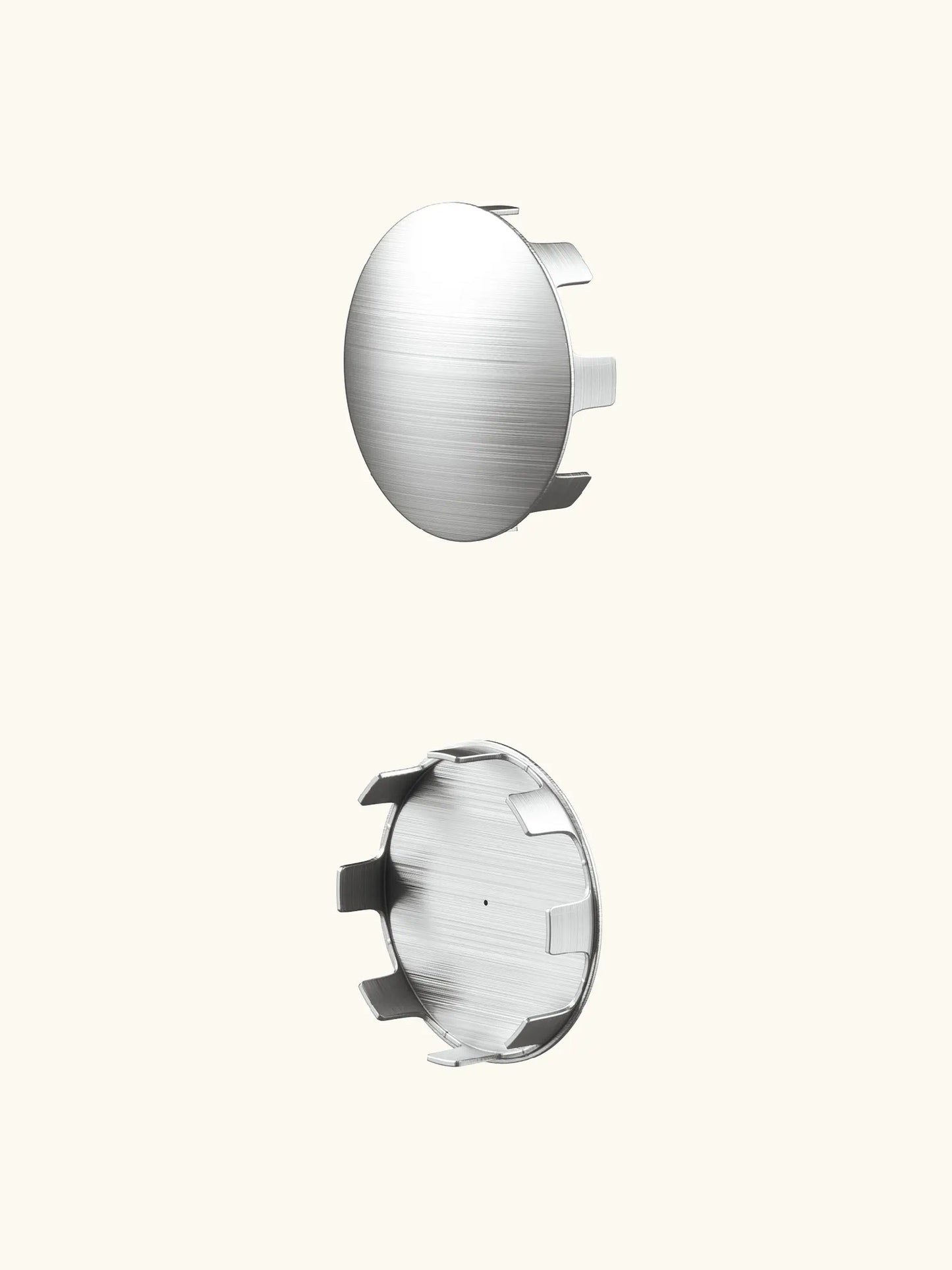 Harbury Brushed Silver End Caps