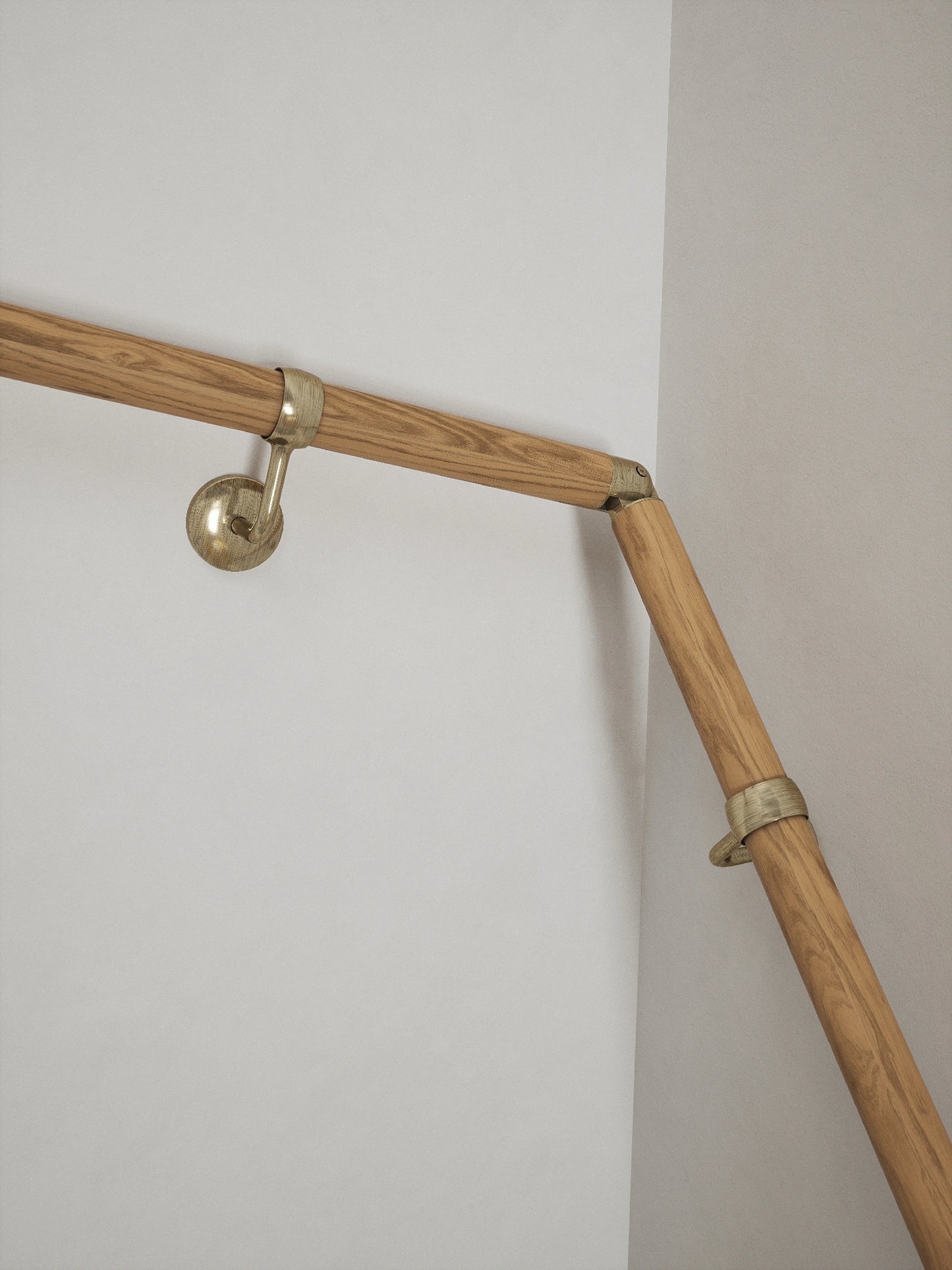 Packwood Light Oak Double Winder Handrail