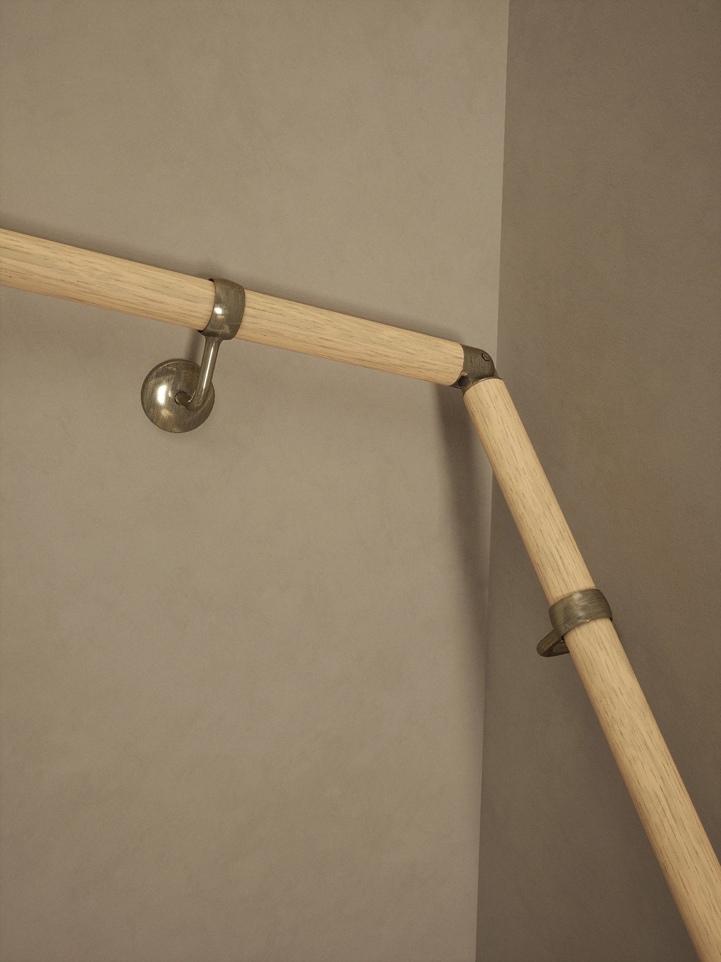 Arden Natural Pine Double Winder Handrail