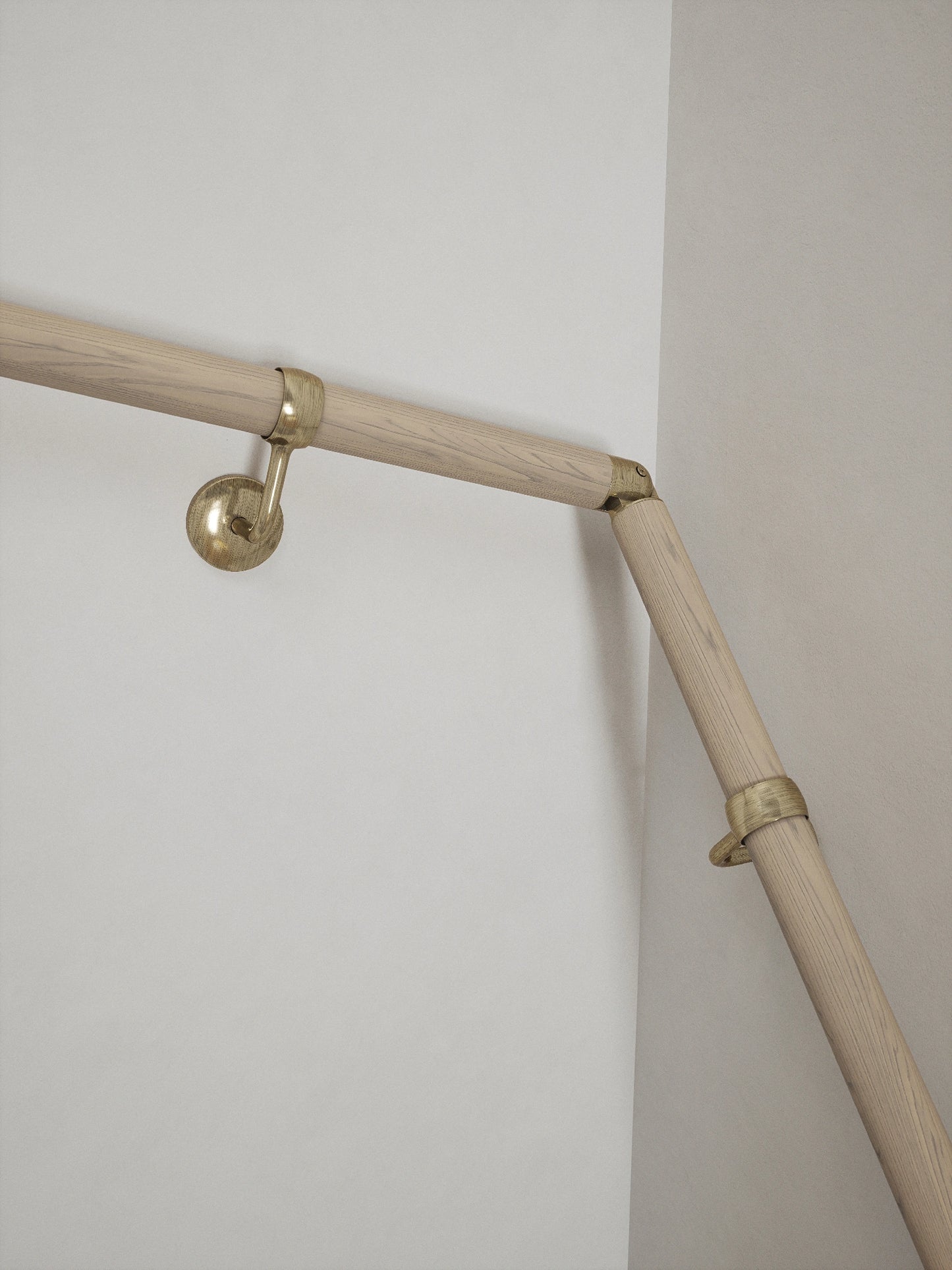 Ryton Teak Double Winder Handrail