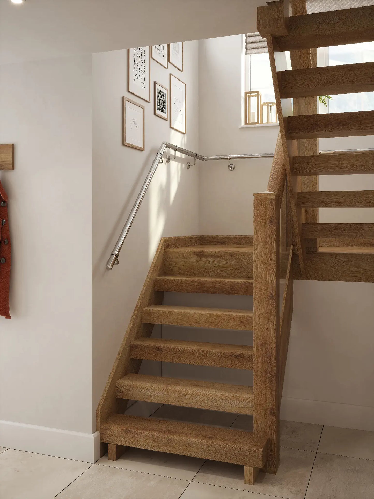 Radway Chrome Half Turn Handrail