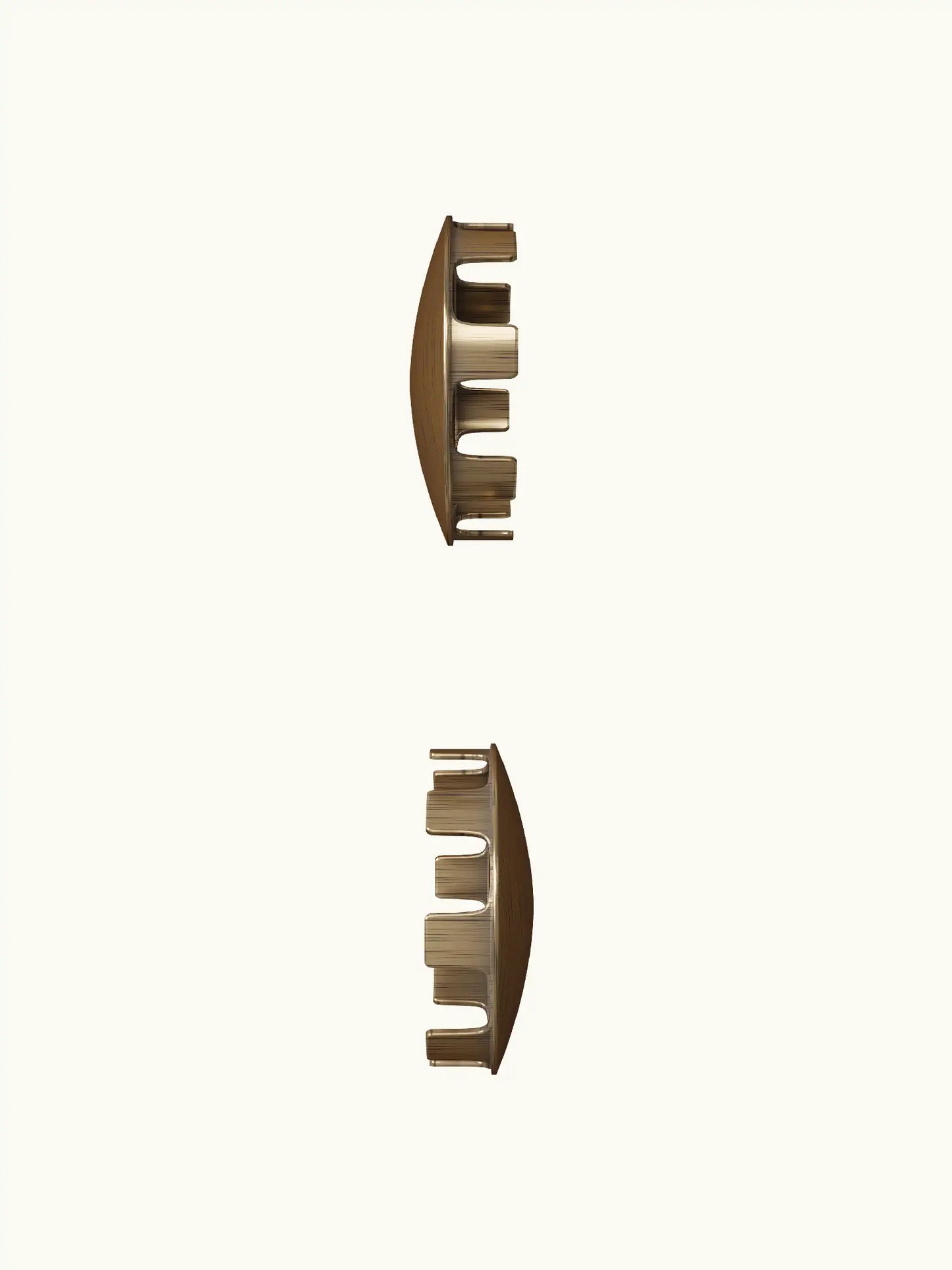 Loxley Antique Brass End Caps