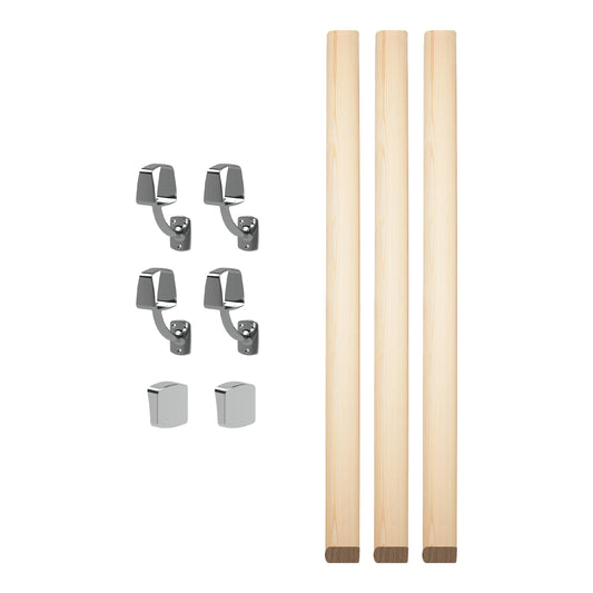 pine handrail kit components
