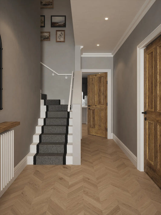 Edstone Matt White Single Winder Handrail