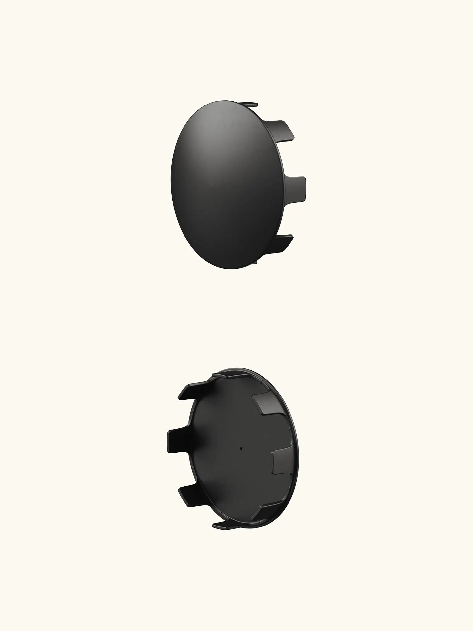 Matt black end caps for handrail kits and handrail poles