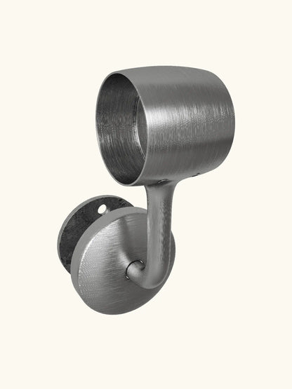 Harbury Brushed Silver Connecting Bracket — HRCB01BS 02 — by Handrails Direct, Connecting Bracket