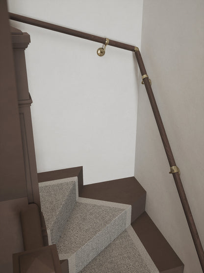 Wroxall Ebony Double Winder Handrail