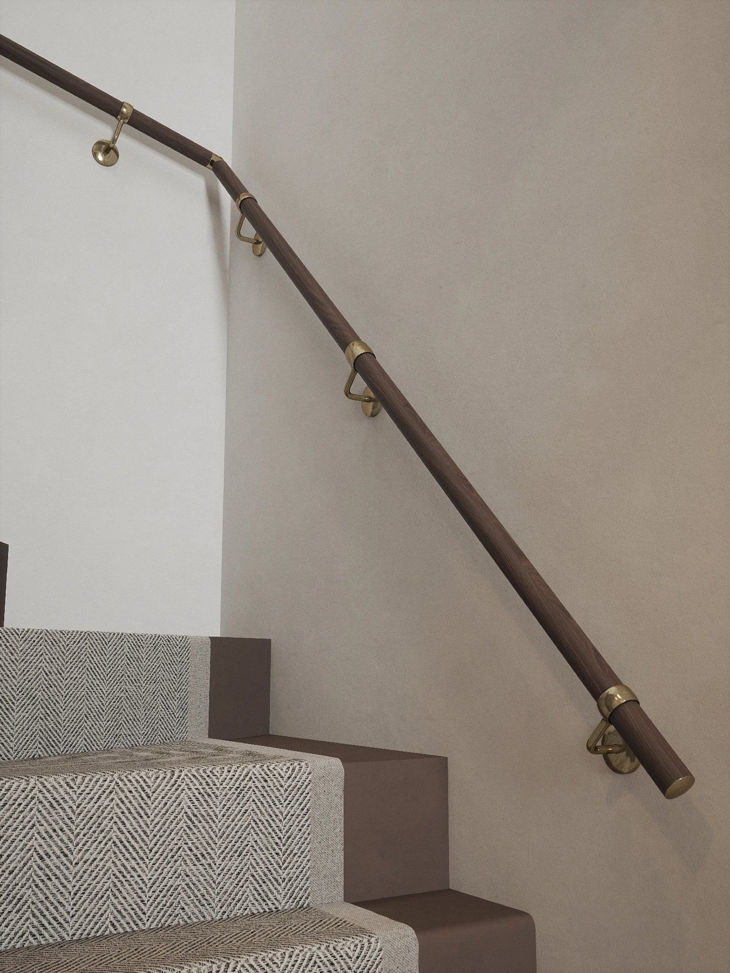 Wroxall Ebony Double Winder Handrail