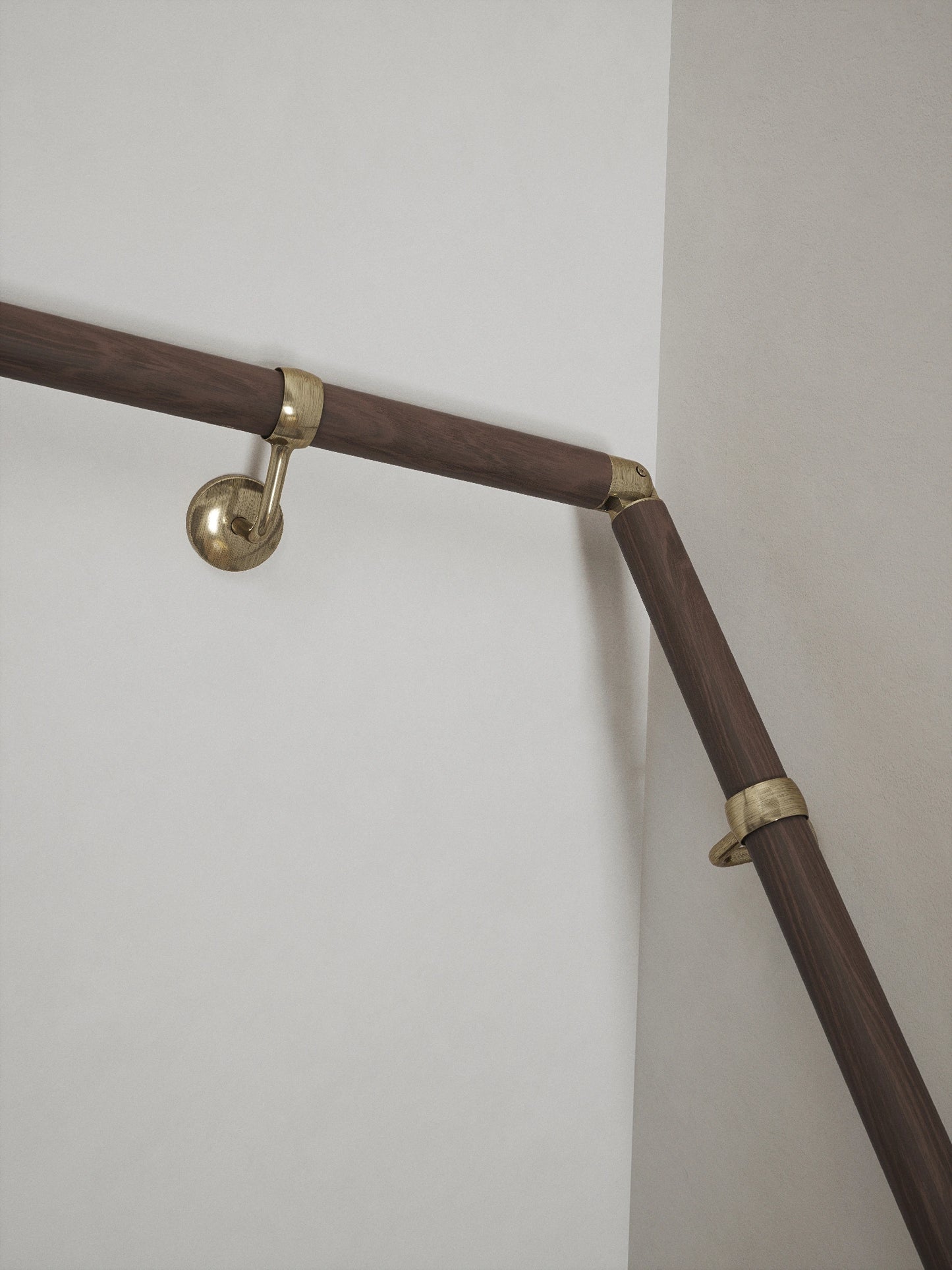 Wroxall Ebony Double Winder Handrail