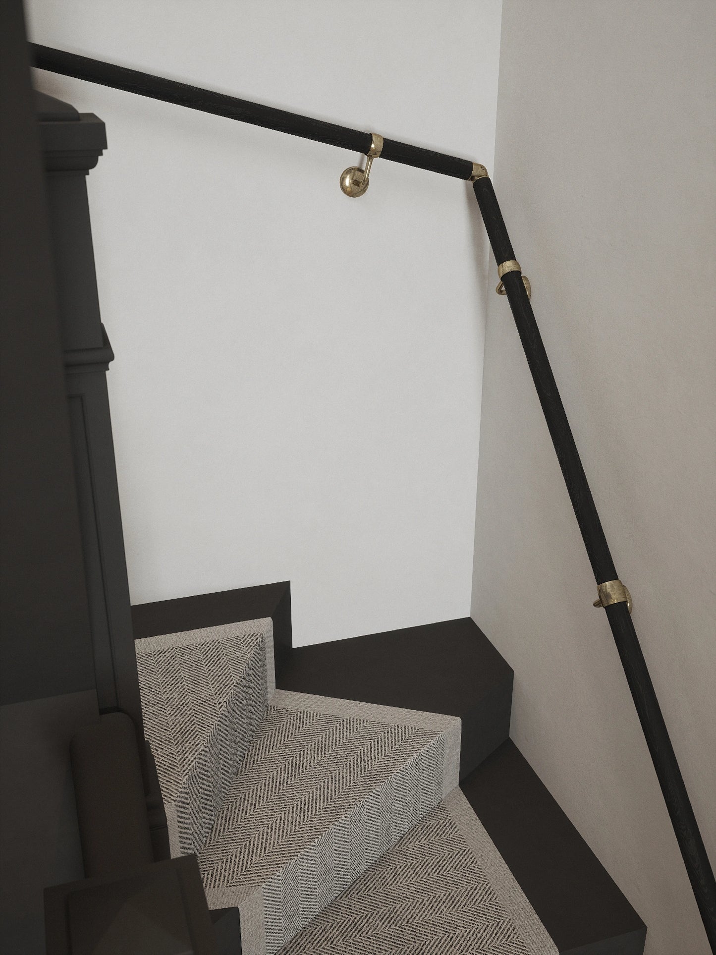 Blakedown Midnight Wood Double Winder Handrail