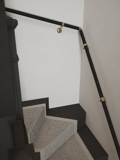 Blakedown Midnight Wood Double Winder Handrail