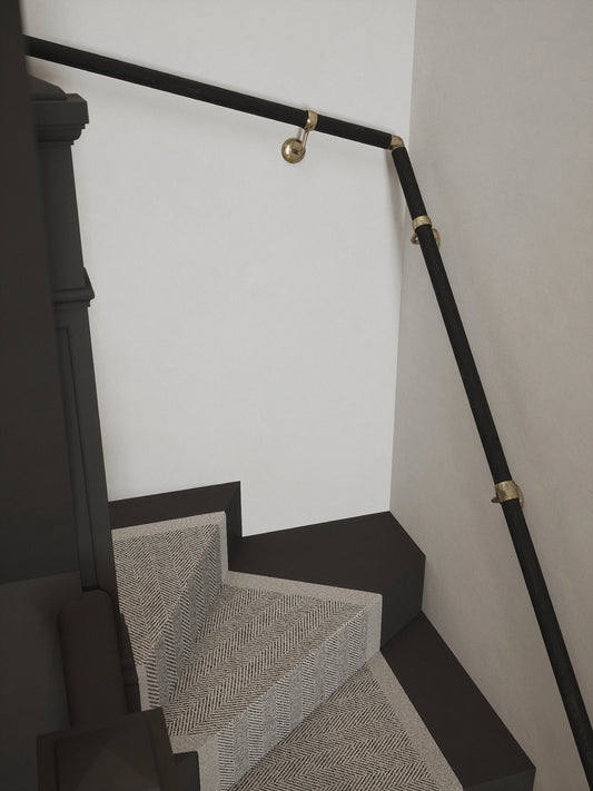 Blakedown Midnight Wood Double Winder Handrail