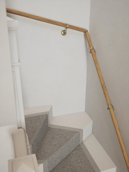Packwood Light Oak Double Winder Handrail