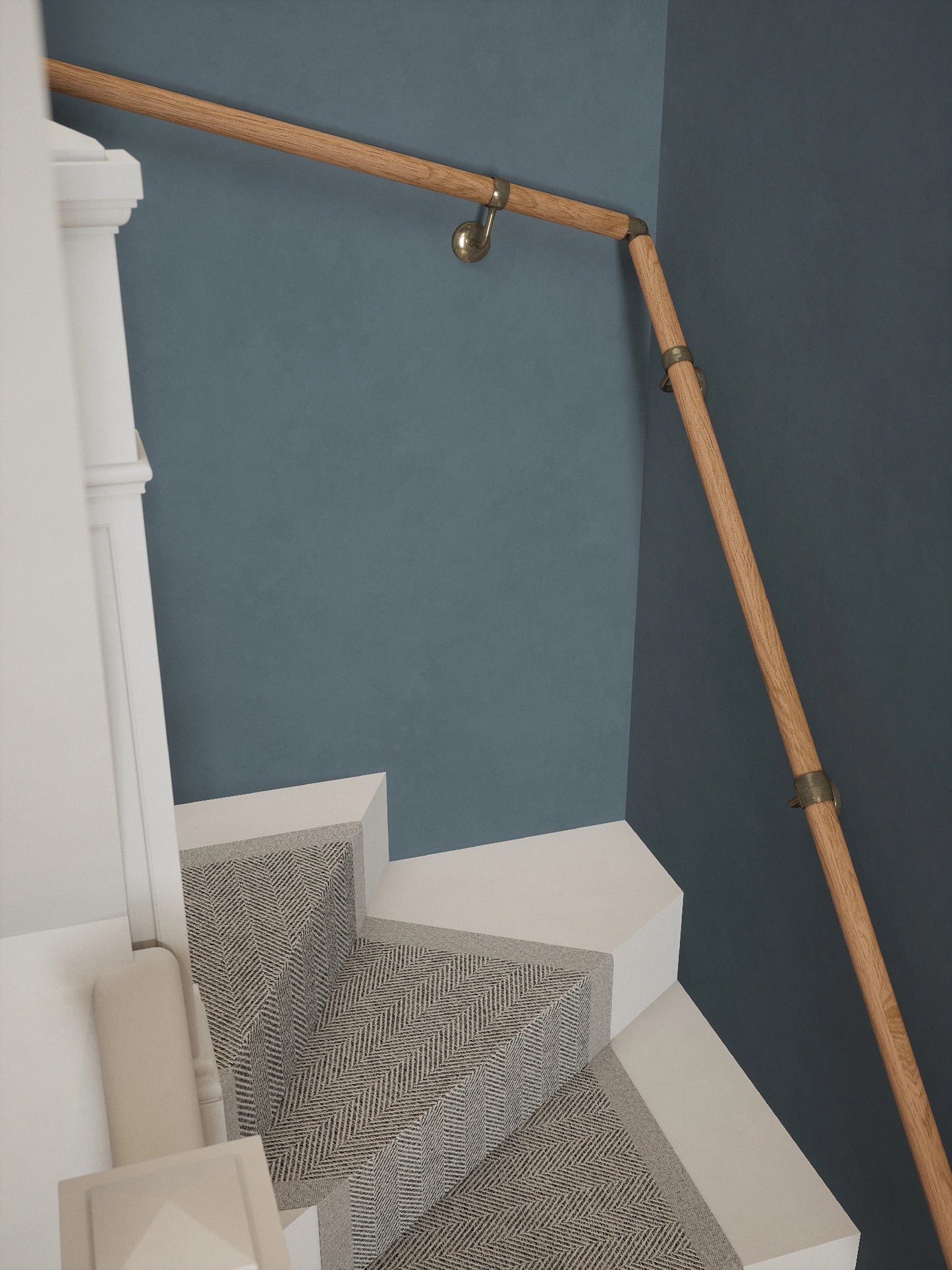 Stoneleigh Red Oak Double Winder Handrail