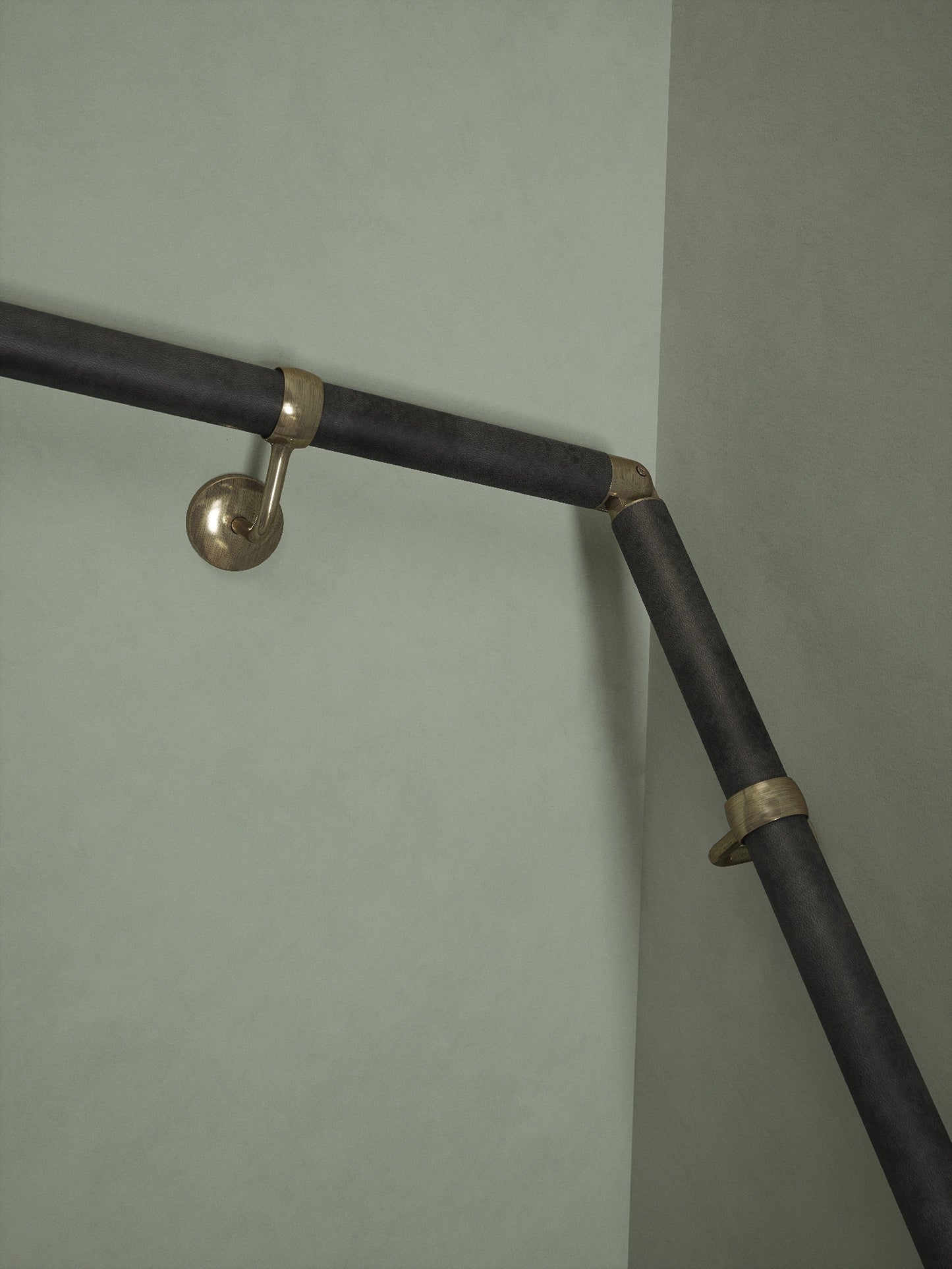 Enville Charcoal Double Winder Handrail