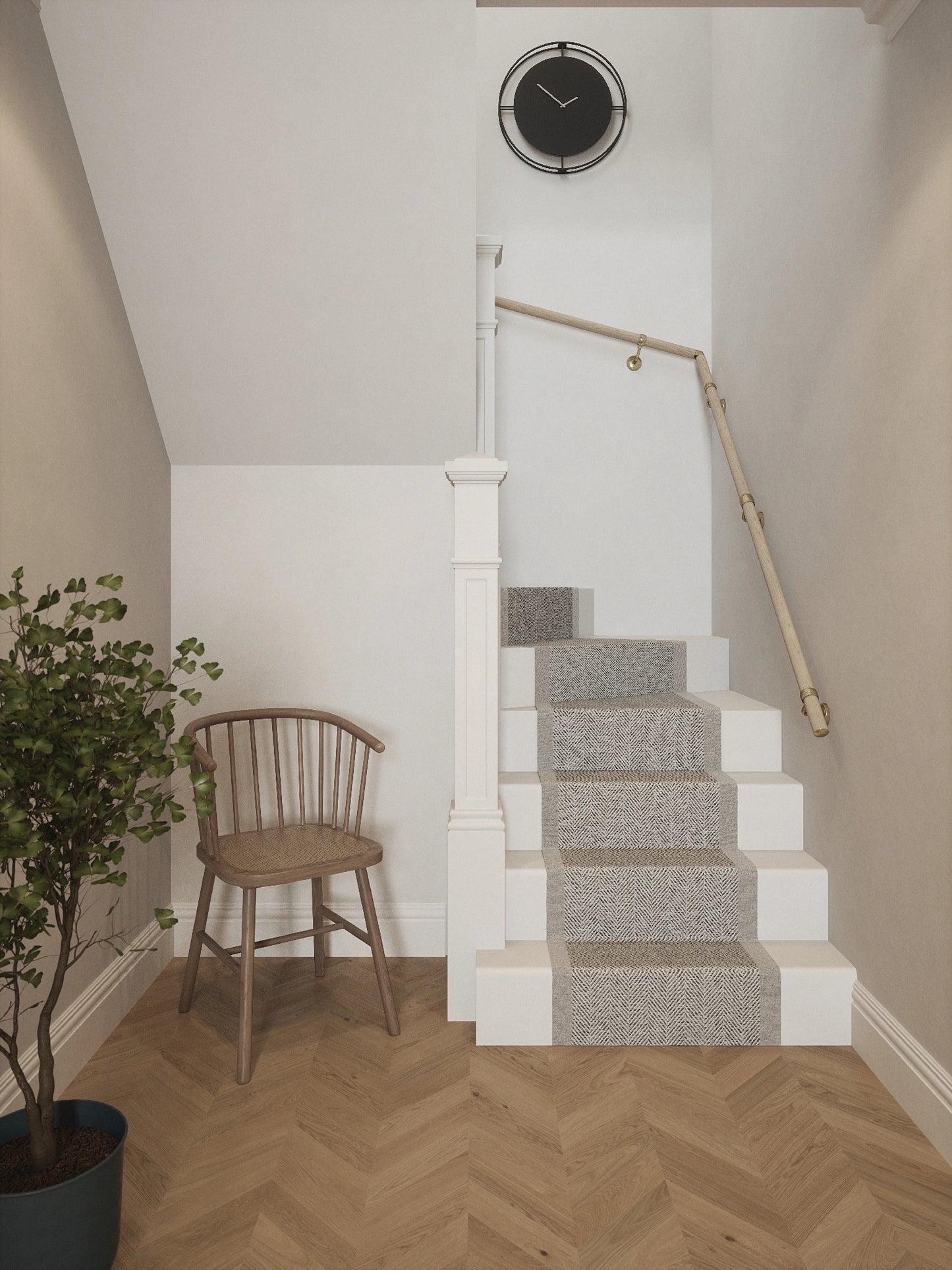 Ryton Teak Double Winder Handrail
