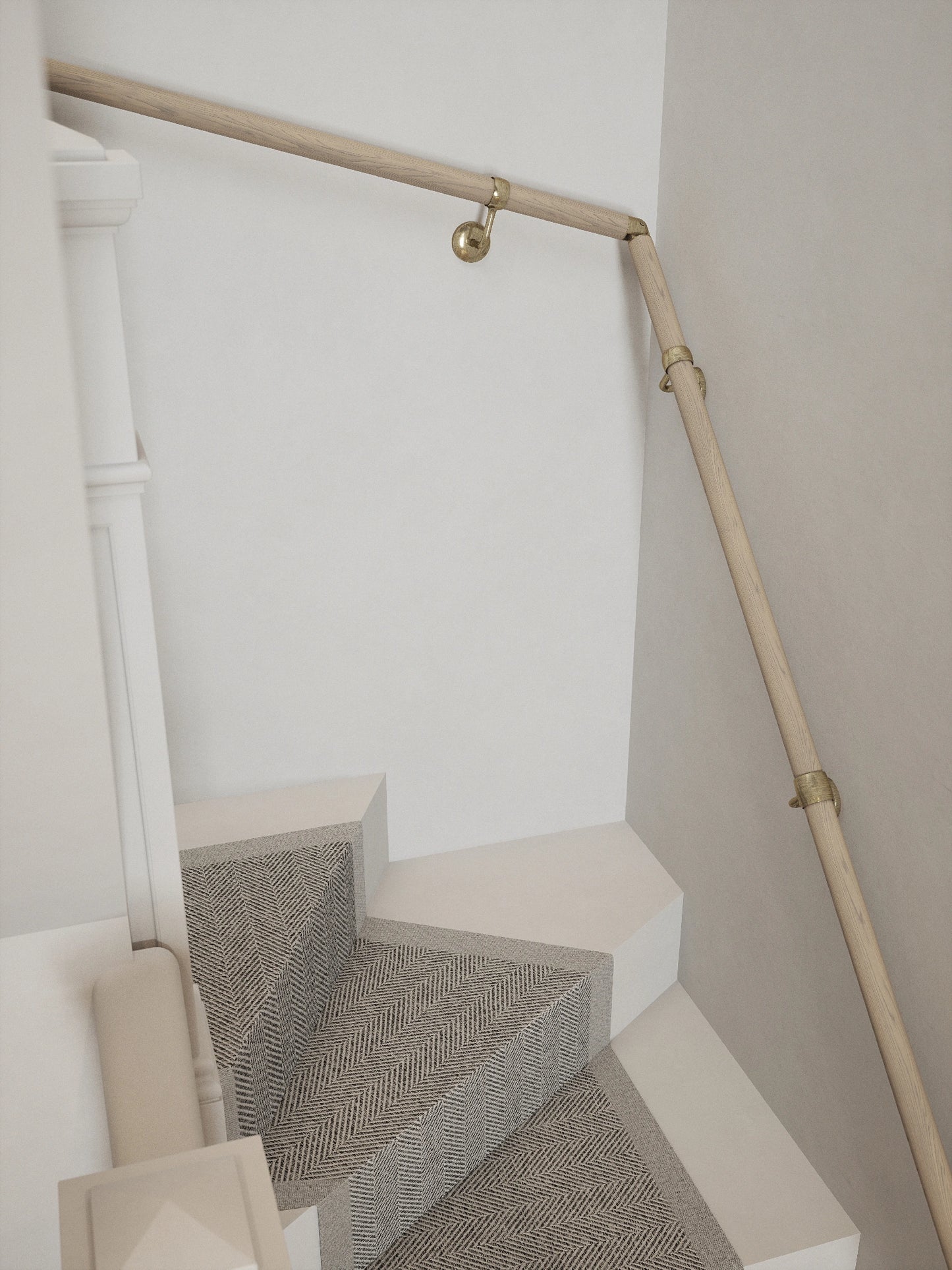 Ryton Teak Double Winder Handrail