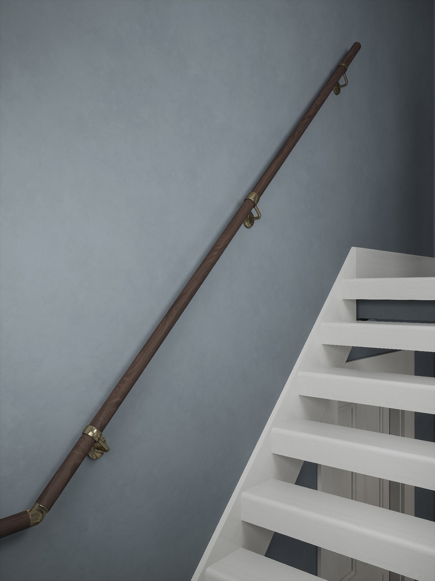 Wroxall Ebony Half Turn Handrail