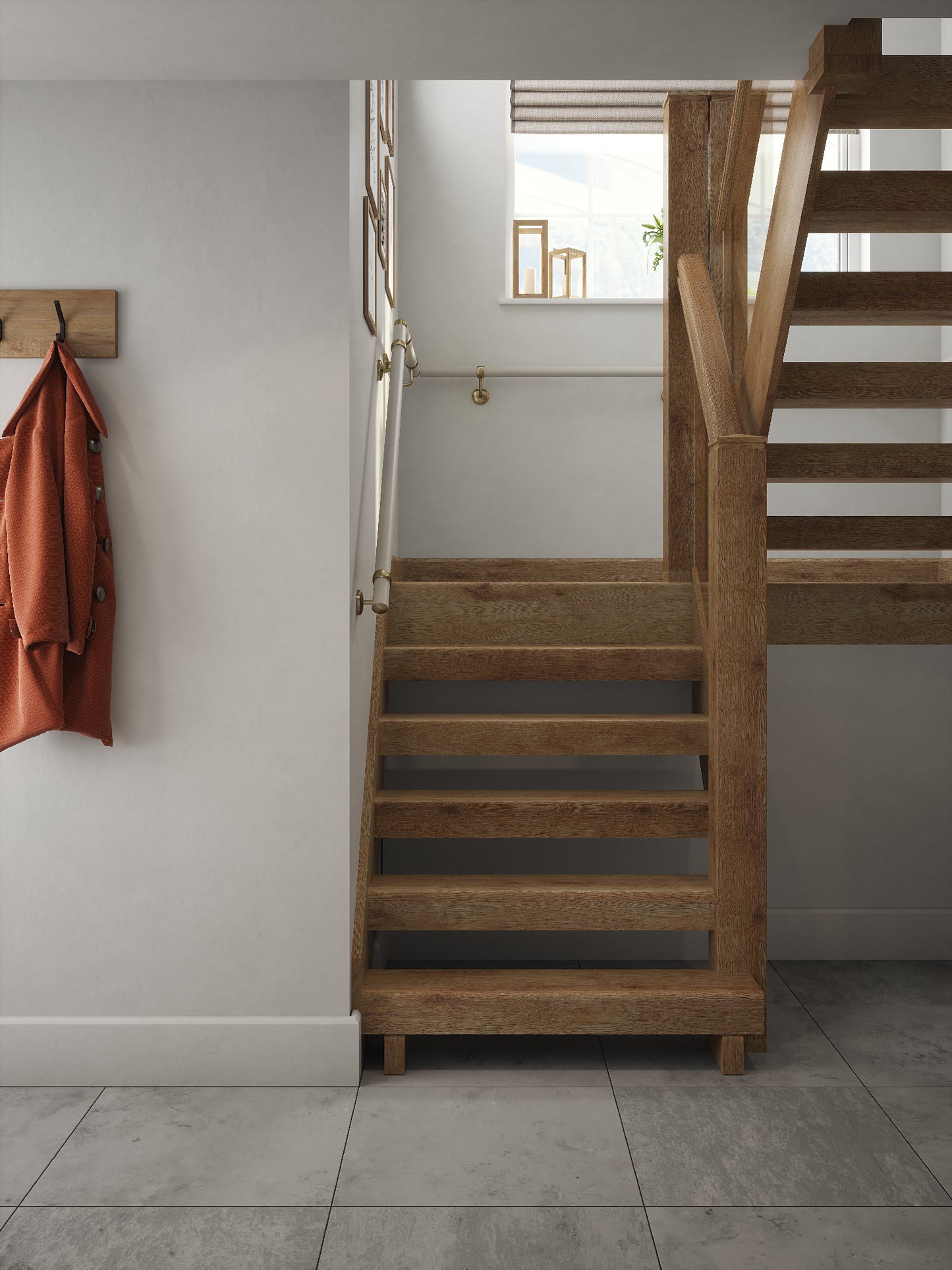 Witley Soft Ecru Half Turn Handrail