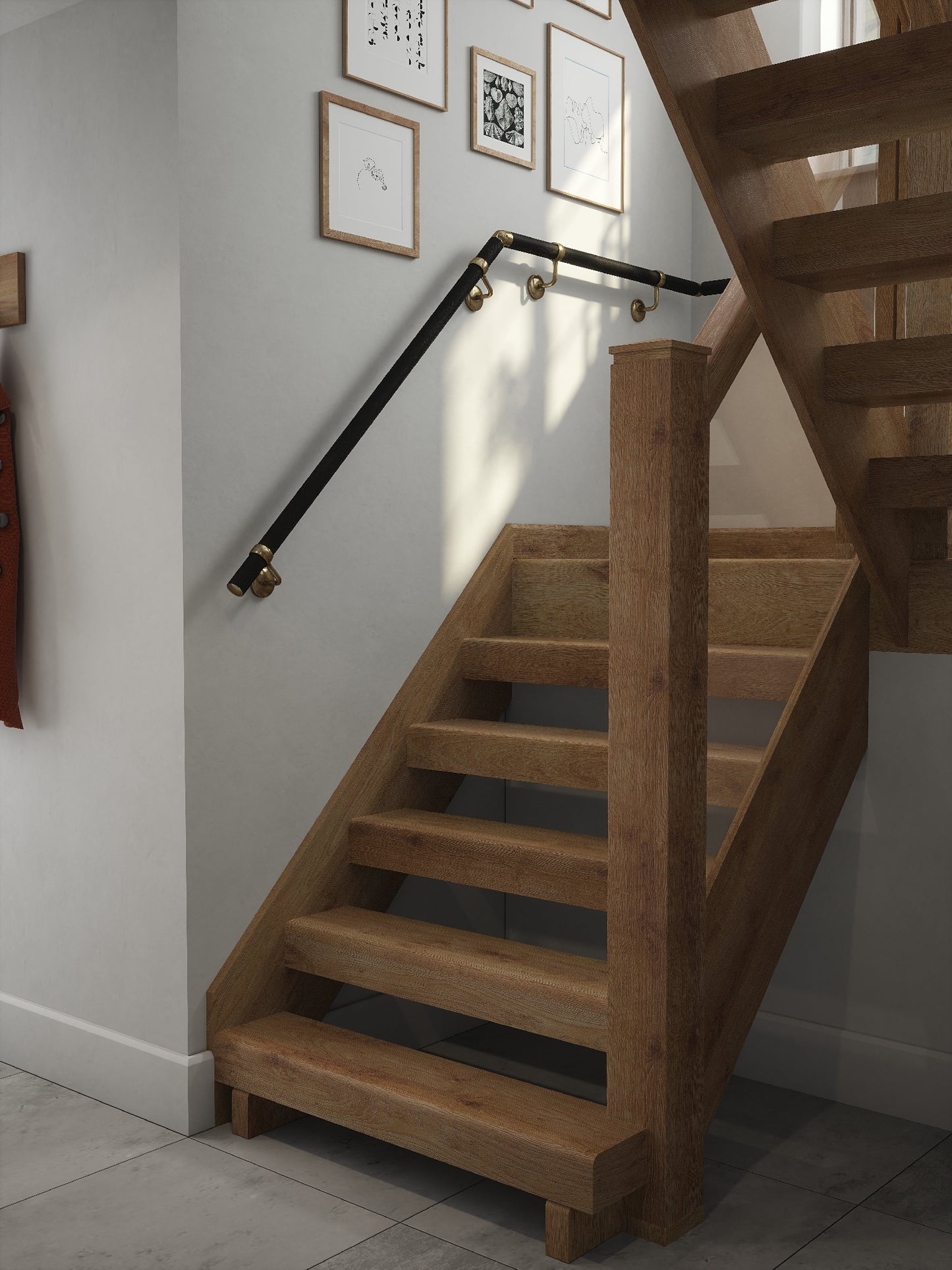 Blakedown Midnight Wood Half Turn Handrail