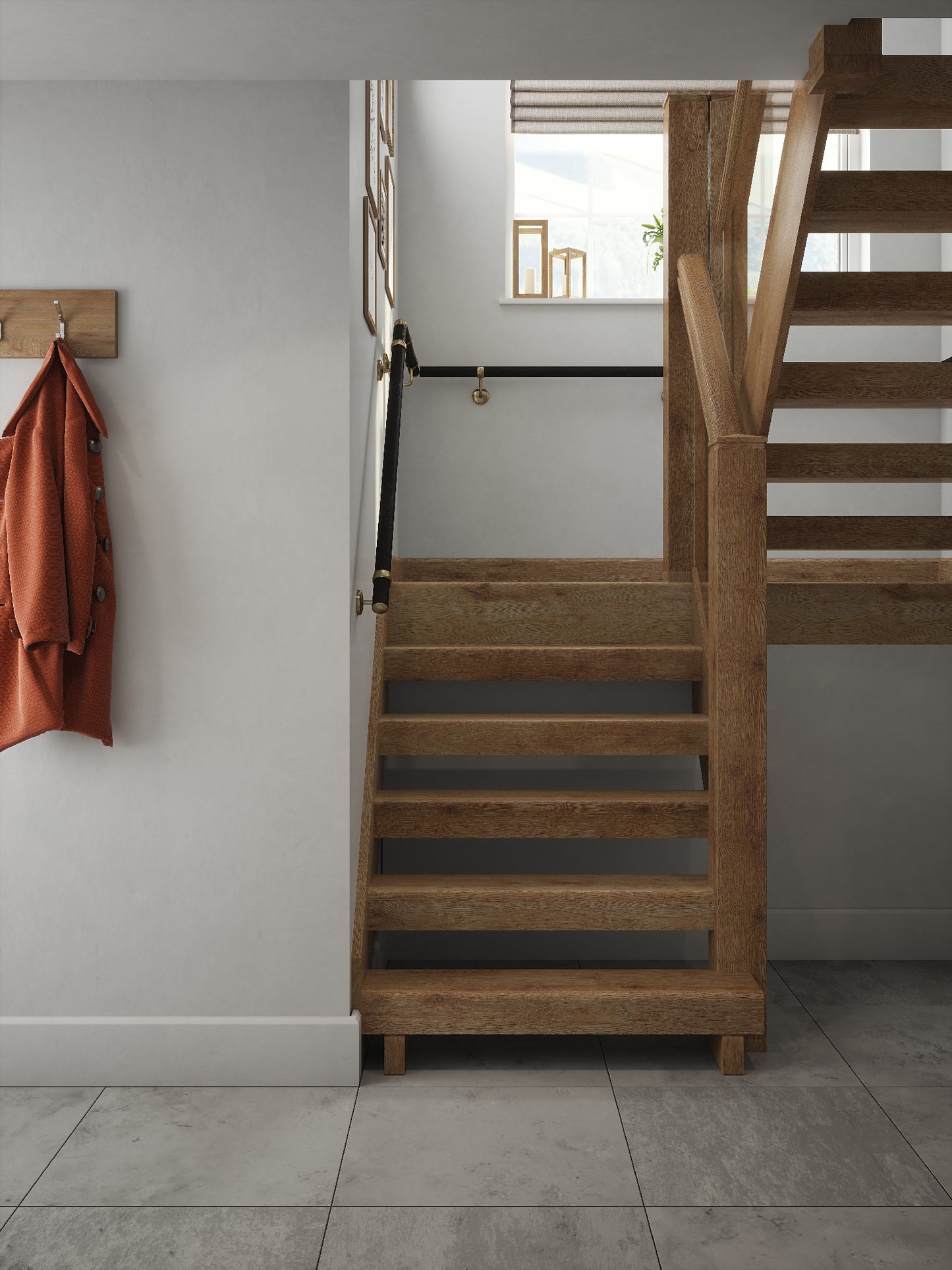 Blakedown Midnight Wood Half Turn Handrail
