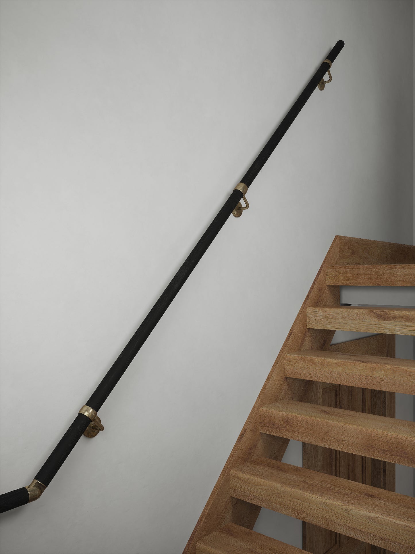 Blakedown Midnight Wood Half Turn Handrail