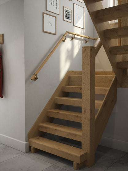 Arden Natural Pine Half Turn Handrail