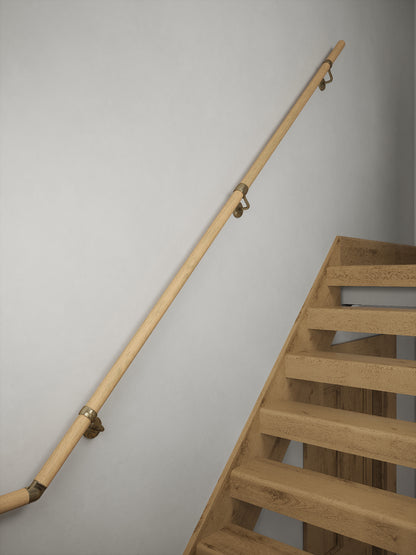 Arden Natural Pine Half Turn Handrail