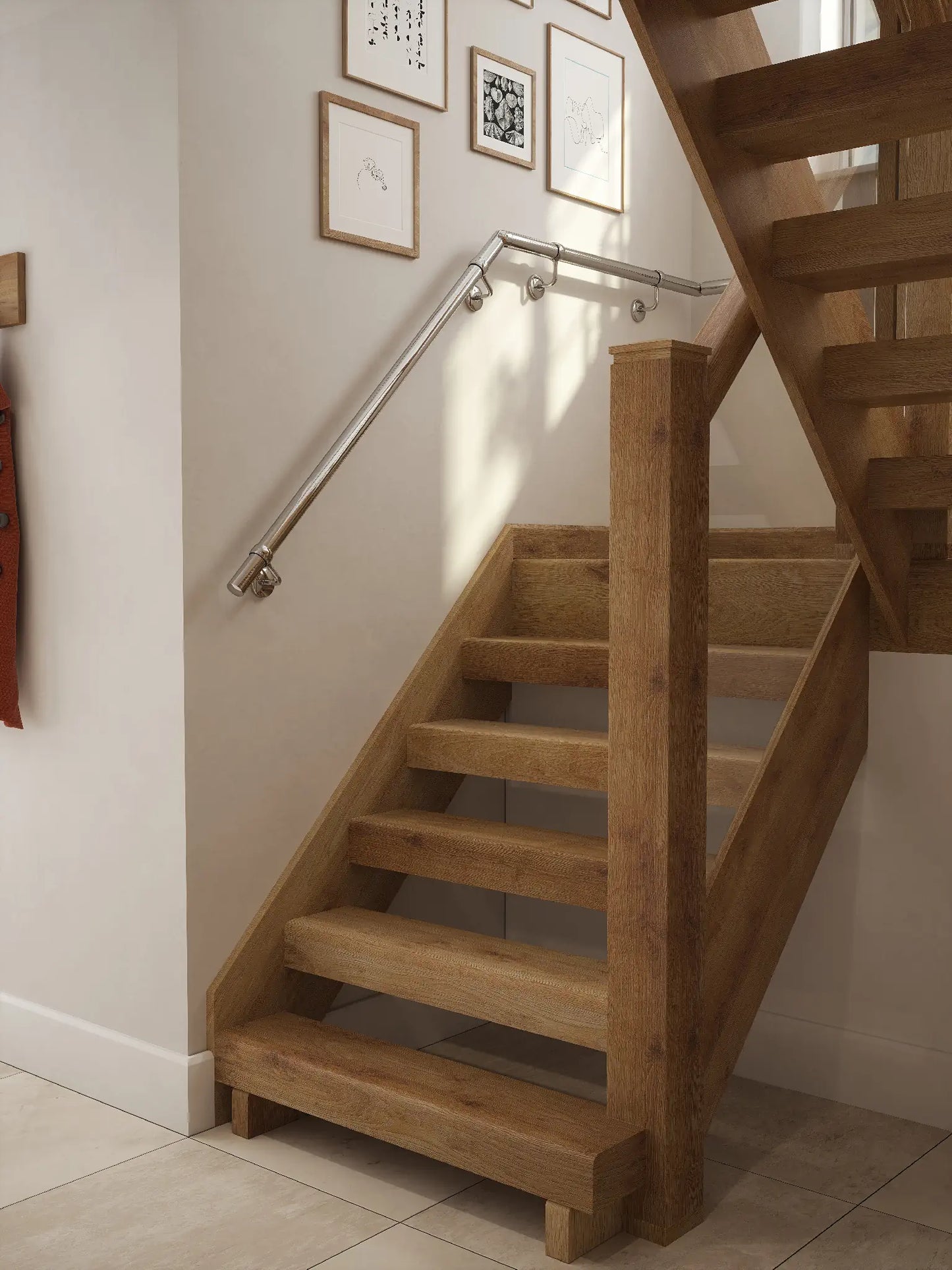 Radway Chrome Half Turn Handrail