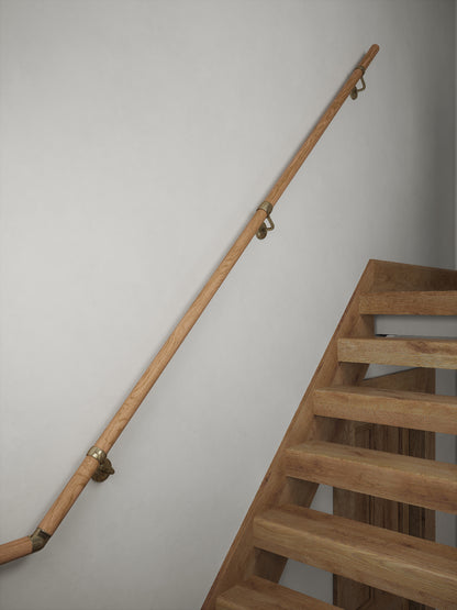 Stoneleigh Red Oak Half Turn Handrail