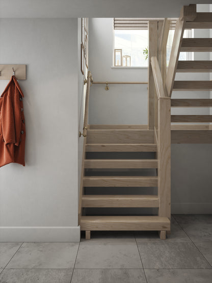 Ryton Teak Half Turn Handrail