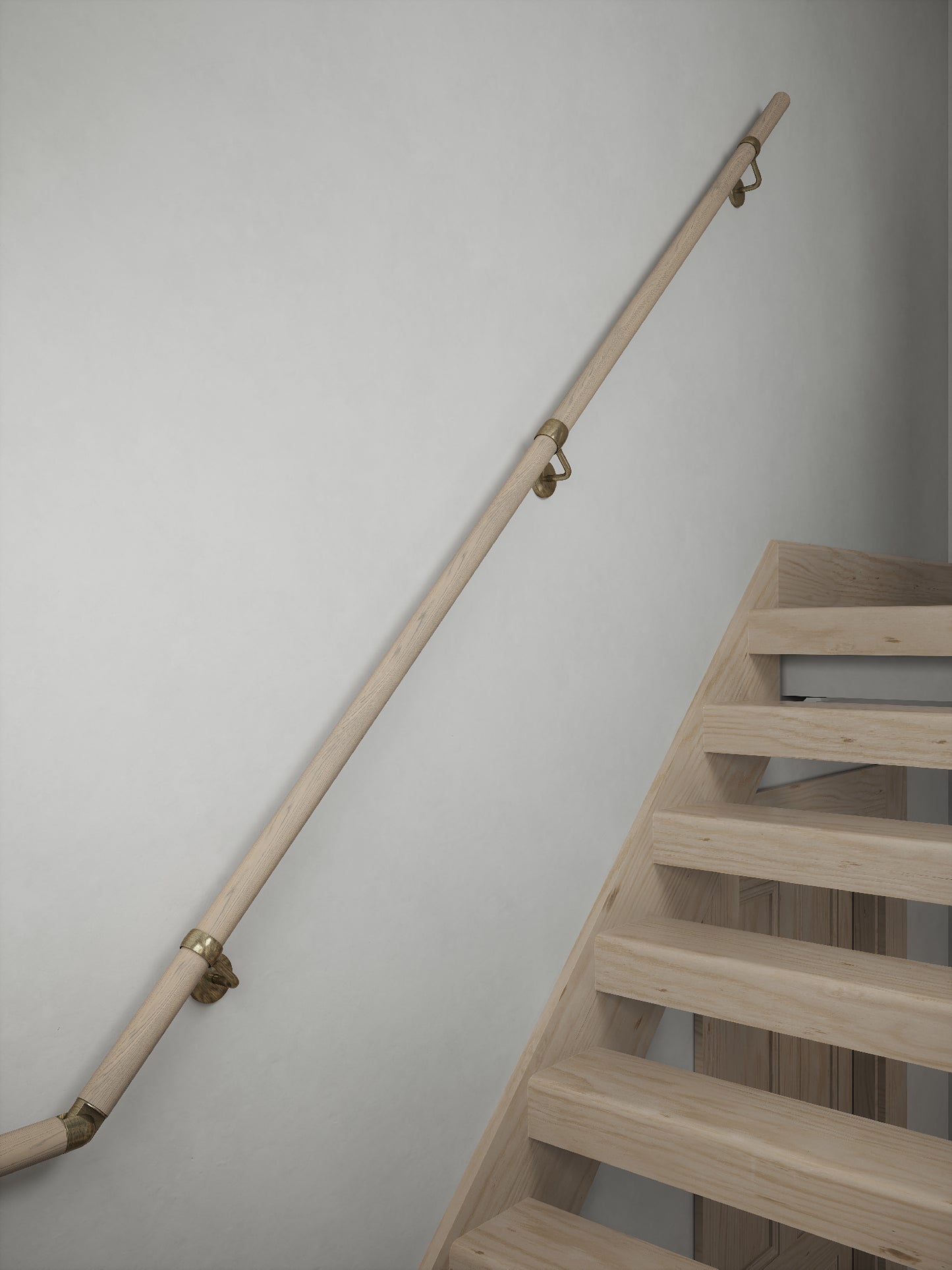 Ryton Teak Half Turn Handrail