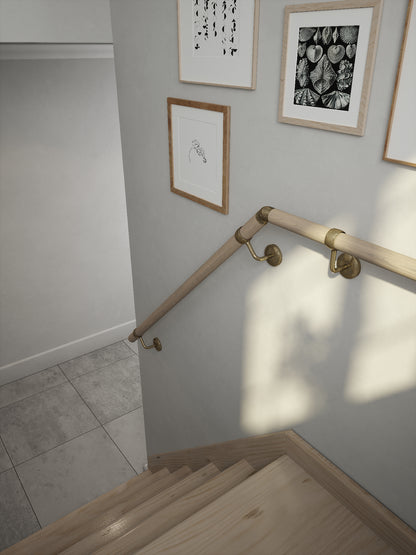 Ryton Teak Half Turn Handrail