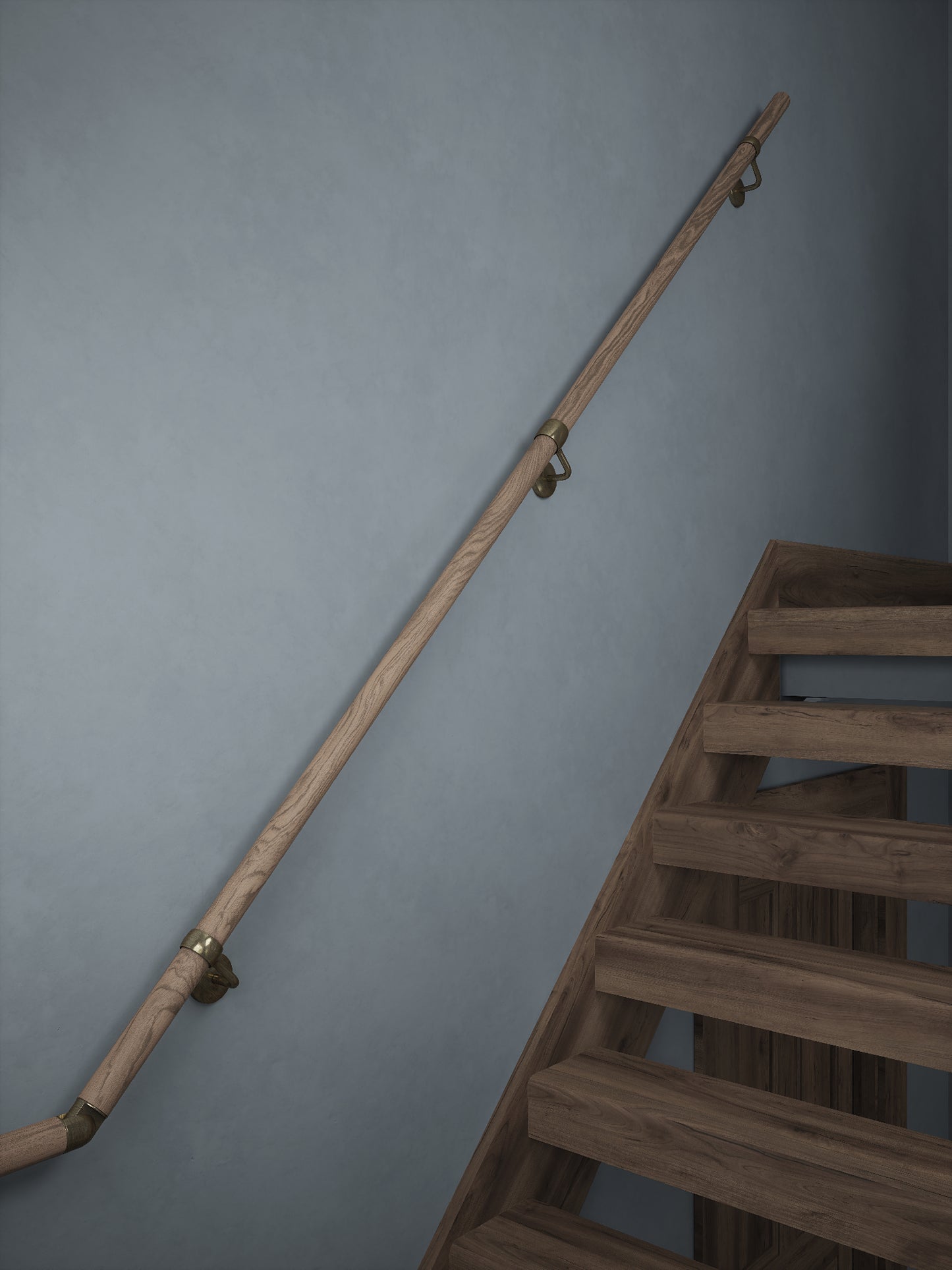Oversley Walnut Half Turn Handrail