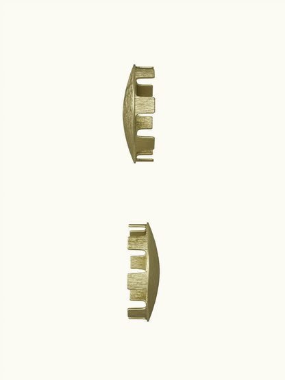 Ashorne Satin Brass End Caps