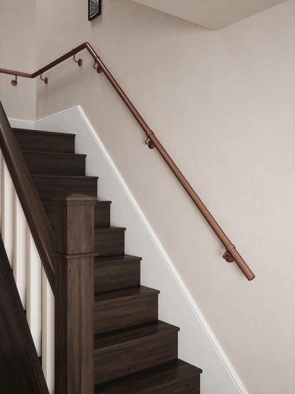 Sambourne Antique Copper Quarter Landing Handrail