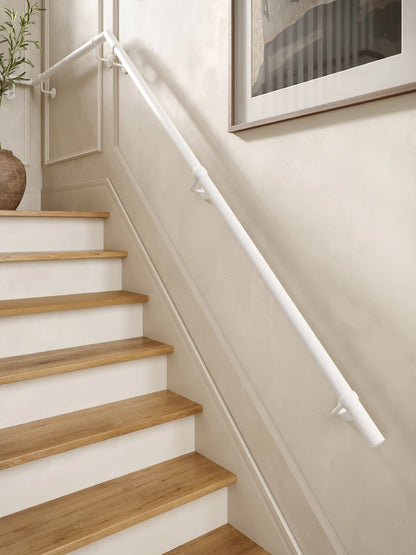 Edstone Matt White Quarter Landing Handrail