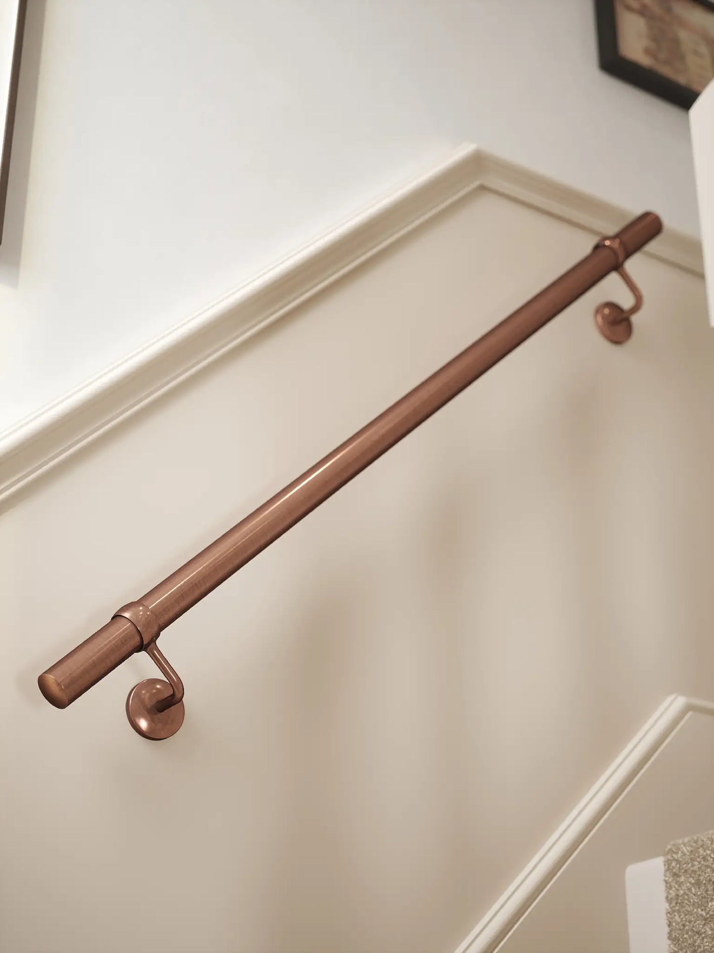 Sambourne Antique Copper Staight Flight Handrail 1.2m
