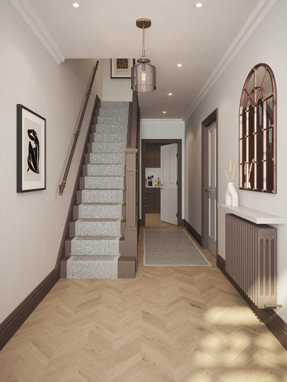 Wroxall Ebony Straight Flight Handrail