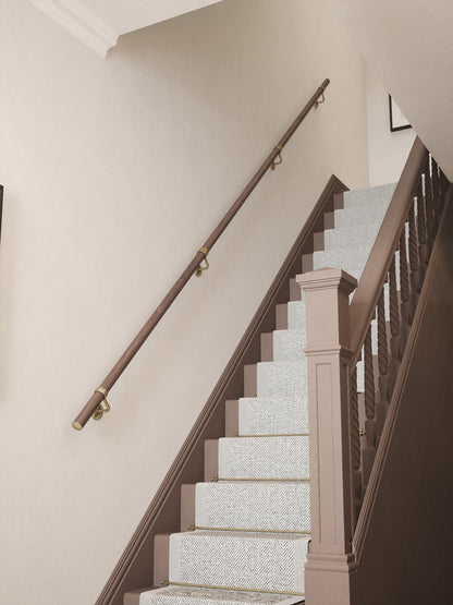 Wroxall Ebony Straight Flight Handrail