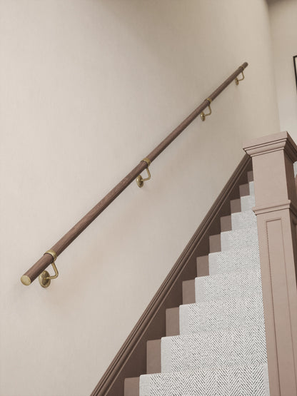 Wroxall Ebony Straight Flight Handrail