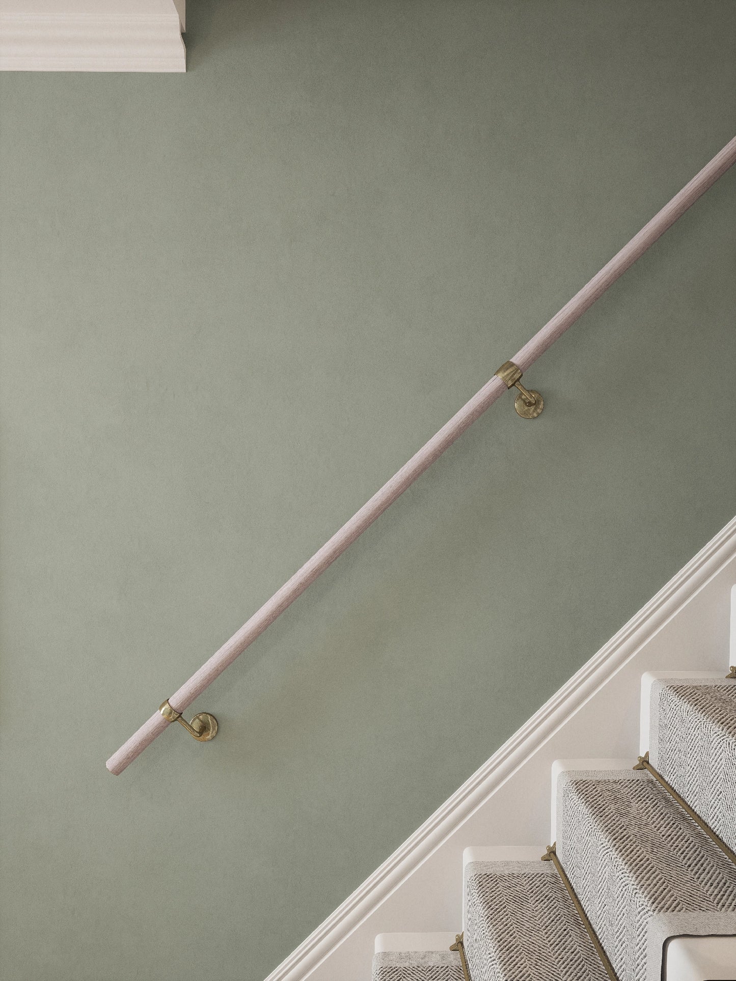 Wappenbury Grey Straight Flight Handrail