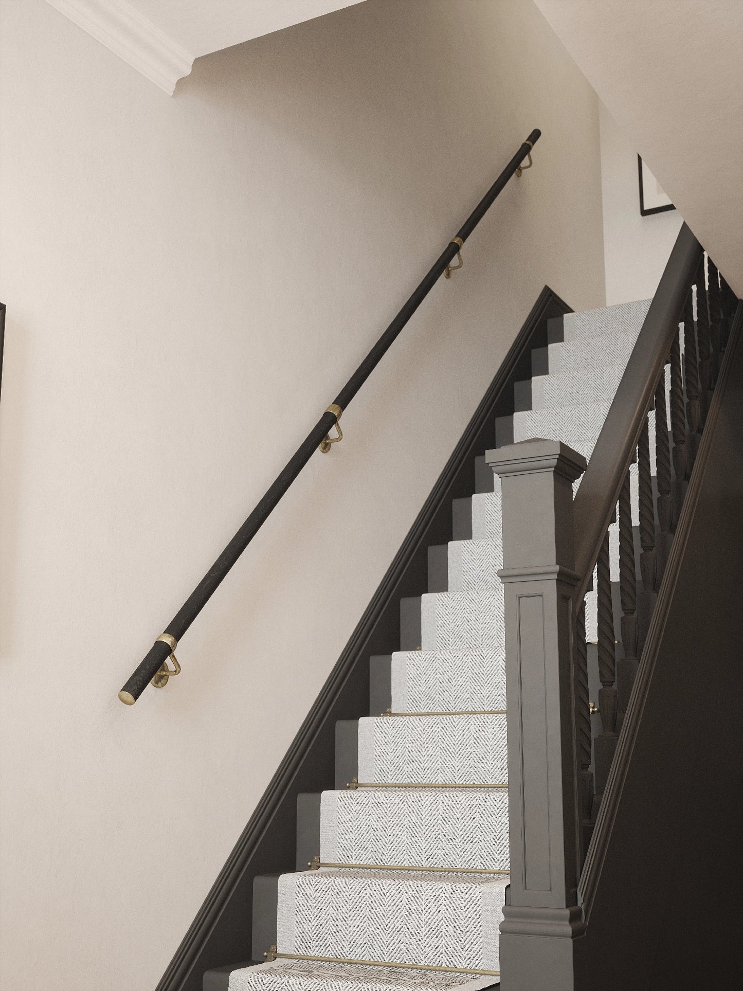 Blakedown Midnight Wood Straight Flight Handrail