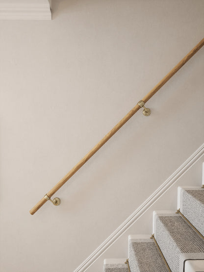 Packwood Light Oak Straight Flight Handrail