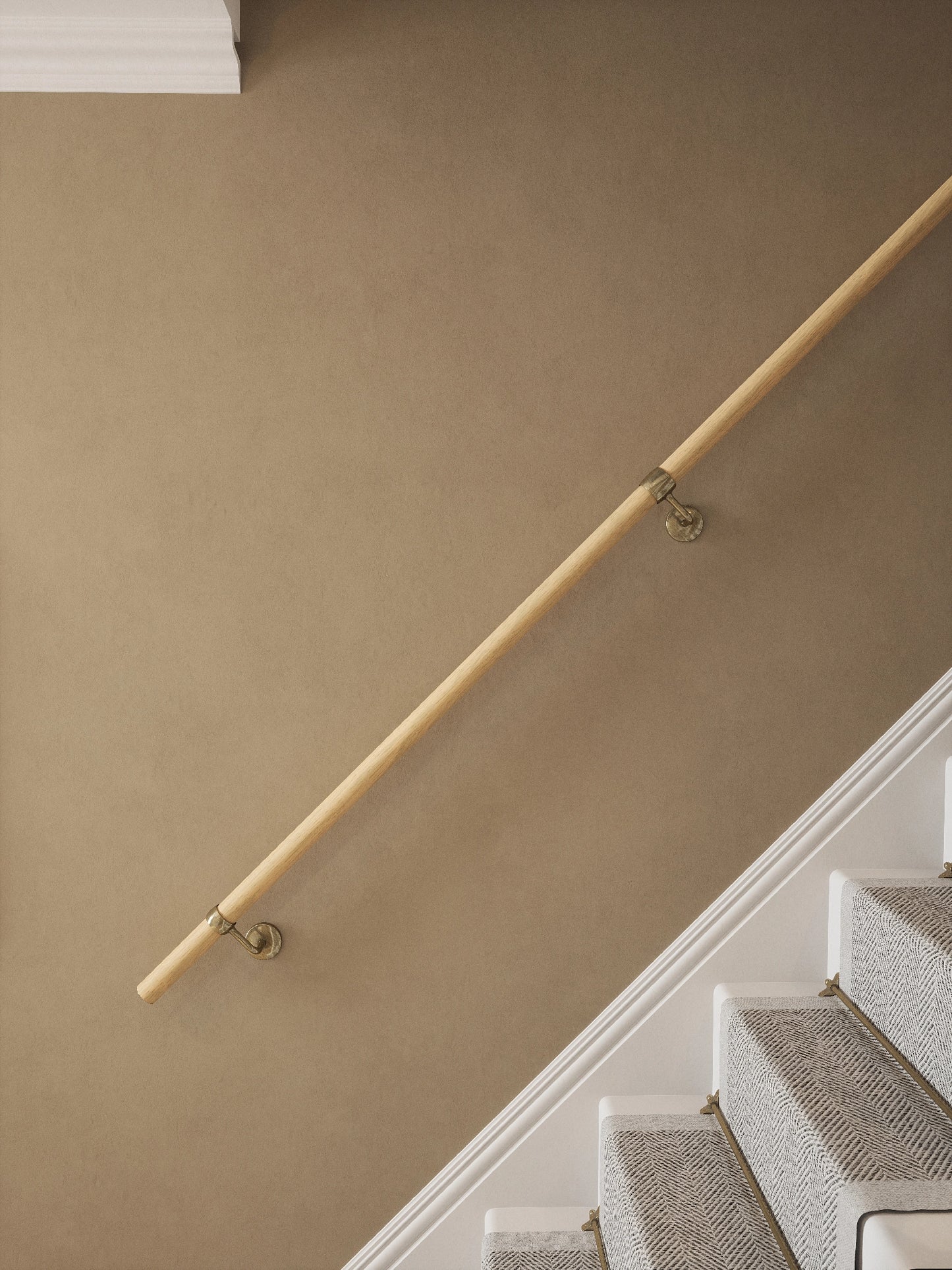 Arden Natural Pine Straight Flight Handrail