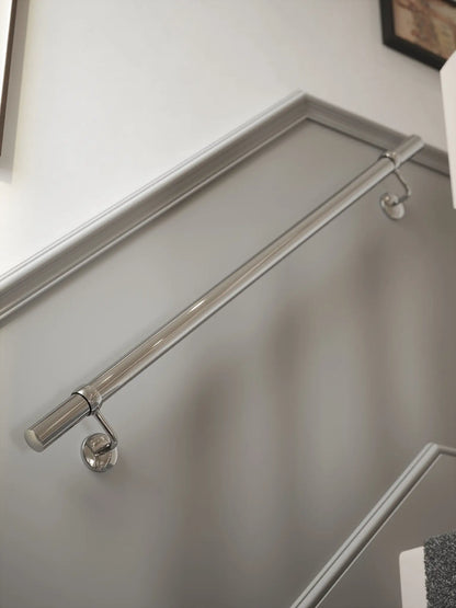 Radway Chrome Straight Flight Handrail
