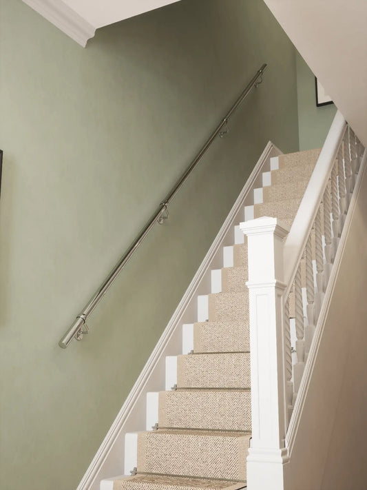 Radway Chrome Straight Flight Handrail
