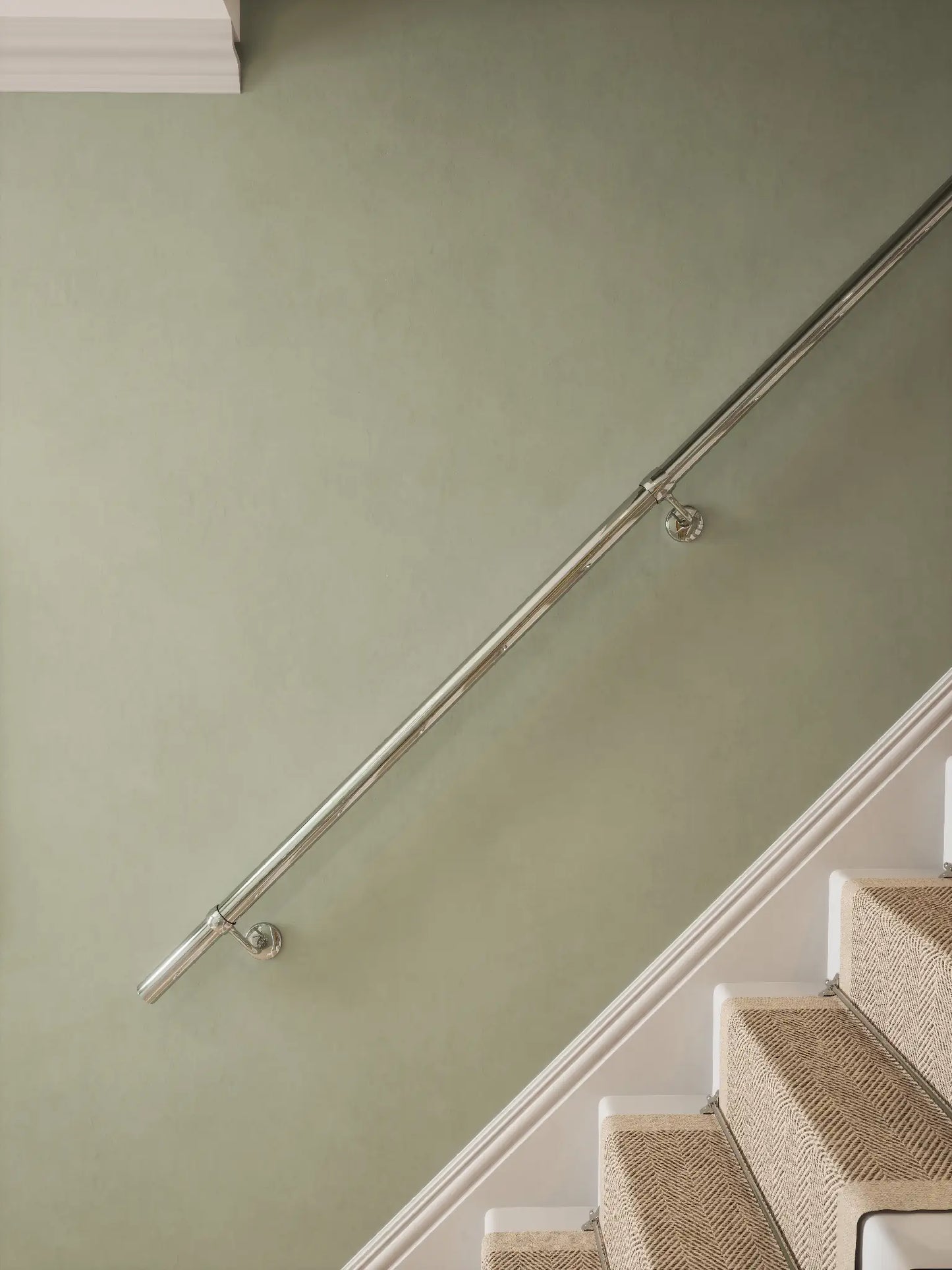 Radway Chrome Straight Flight Handrail