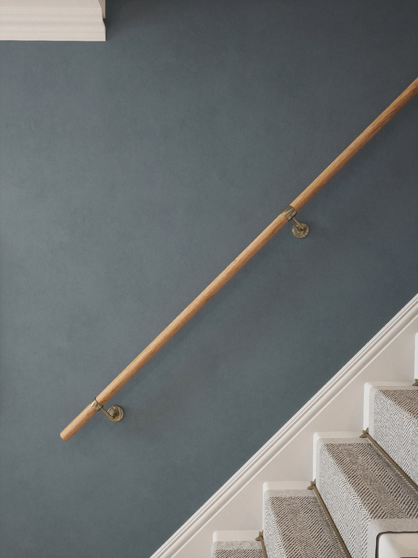 Stoneleigh Red Oak Straight Flight Handrail